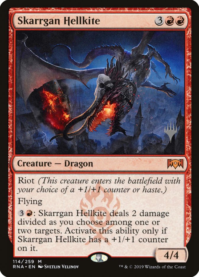 Skarrgan Hellkite (Promo Pack) [Ravnica Allegiance Promos] | Shuffle n Cut Hobbies & Games