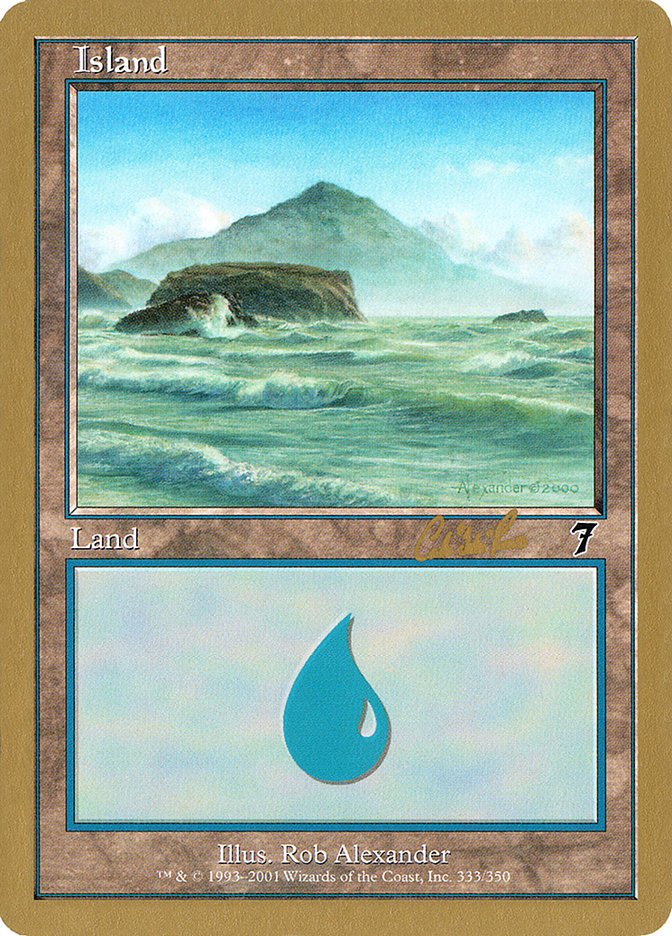 Island (cr333) (Carlos Romao) [World Championship Decks 2002] | Shuffle n Cut Hobbies & Games