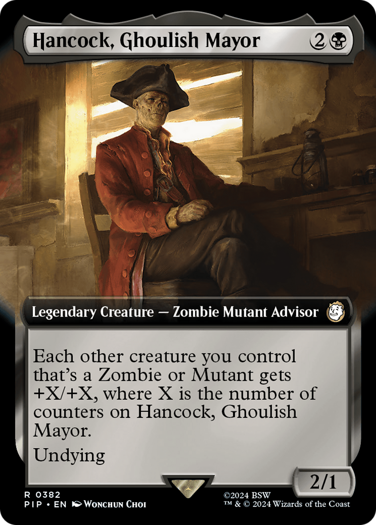 Hancock, Ghoulish Mayor (Extended Art) [Fallout] | Shuffle n Cut Hobbies & Games