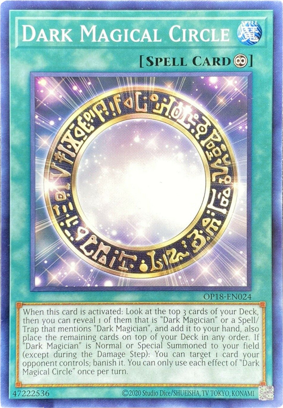 Dark Magical Circle [OP18-EN024] Common | Shuffle n Cut Hobbies & Games