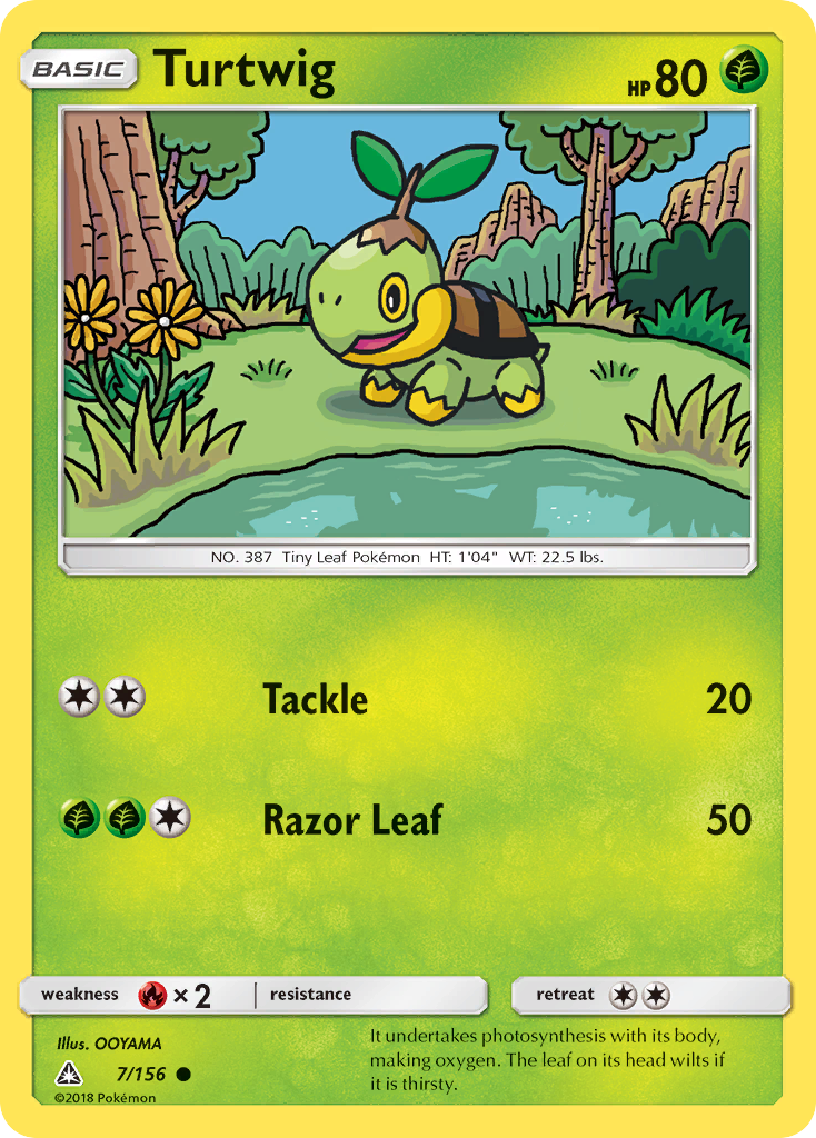 Turtwig (7/156) [Sun & Moon: Ultra Prism] | Shuffle n Cut Hobbies & Games