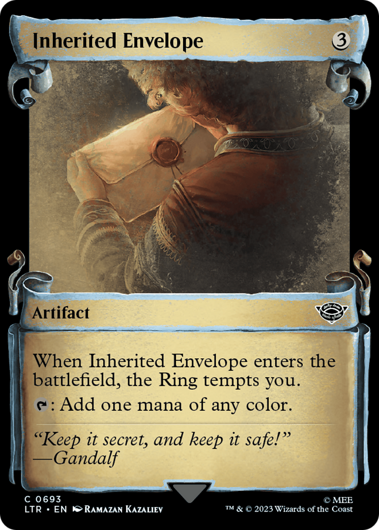 Inherited Envelope [The Lord of the Rings: Tales of Middle-Earth Showcase Scrolls] | Shuffle n Cut Hobbies & Games