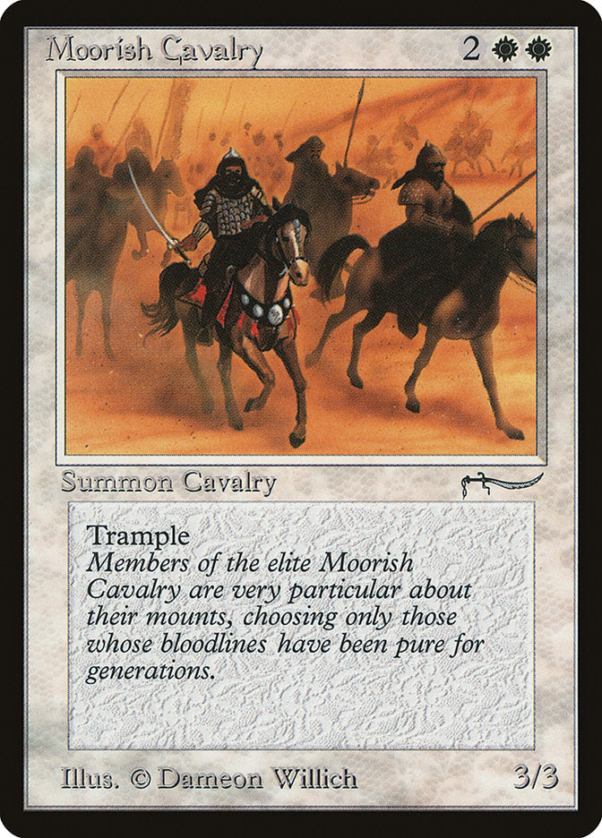 Moorish Cavalry (Light Mana Cost) [Arabian Nights] | Shuffle n Cut Hobbies & Games