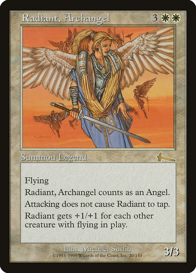 Radiant, Archangel [Urza's Legacy] | Shuffle n Cut Hobbies & Games