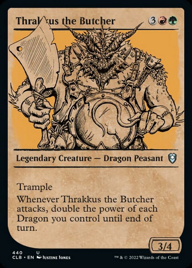 Thrakkus the Butcher (Showcase) [Commander Legends: Battle for Baldur's Gate] | Shuffle n Cut Hobbies & Games