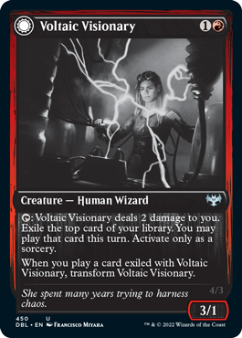 Voltaic Visionary // Volt-Charged Berserker [Innistrad: Double Feature] | Shuffle n Cut Hobbies & Games