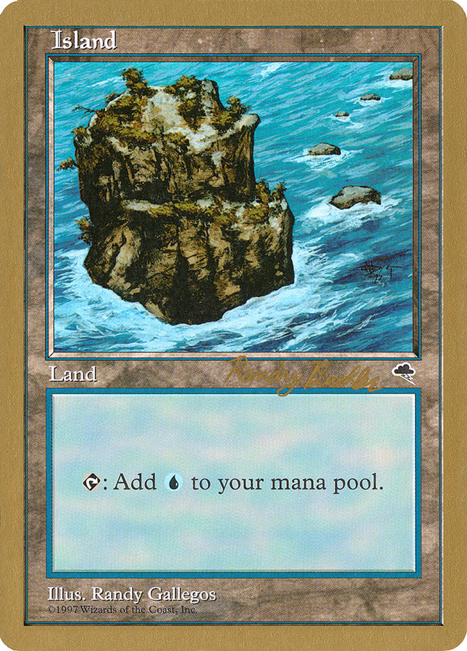 Island (rb335) (Randy Buehler) [World Championship Decks 1998] | Shuffle n Cut Hobbies & Games