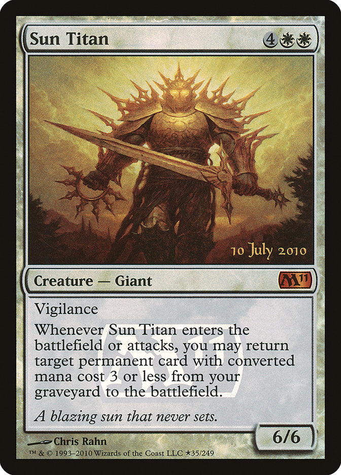 Sun Titan [Magic 2011 Prerelease Promos] | Shuffle n Cut Hobbies & Games