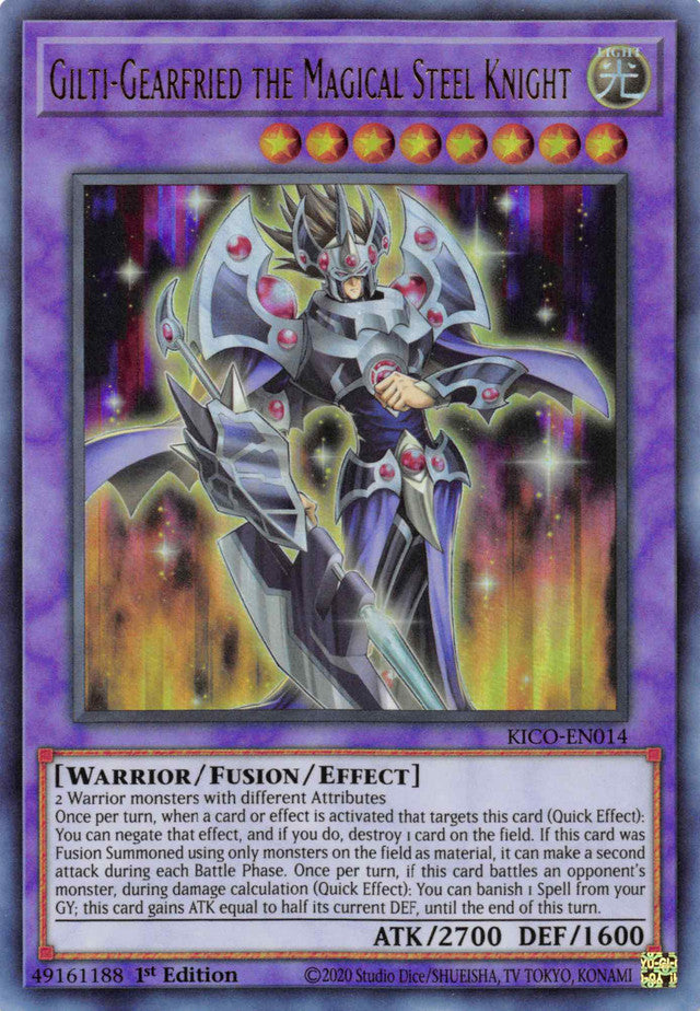 Gilti-Gearfried the Magical Steel Knight (Ultra Rare) [KICO-EN014] Ultra Rare | Shuffle n Cut Hobbies & Games