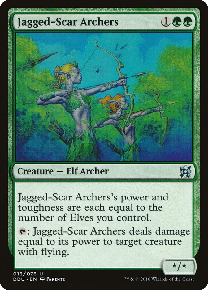 Jagged-Scar Archers [Duel Decks: Elves vs. Inventors] | Shuffle n Cut Hobbies & Games