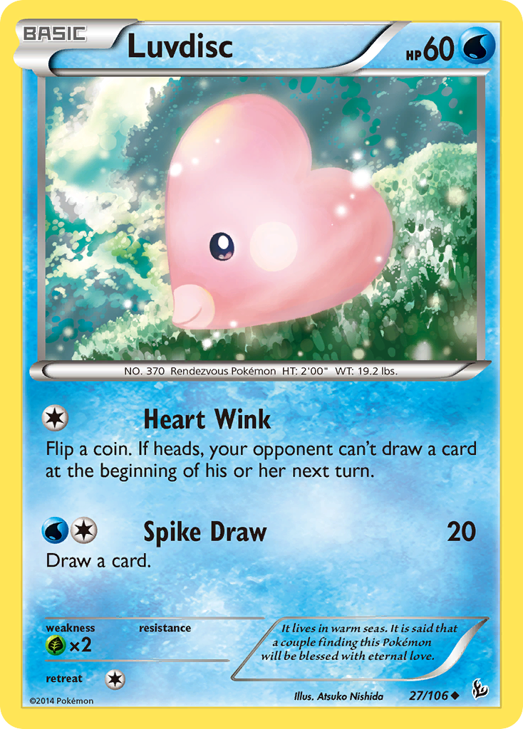 Luvdisc (27/106) [XY: Flashfire] | Shuffle n Cut Hobbies & Games