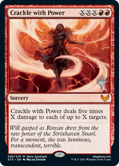 Crackle with Power (Promo Pack) [Strixhaven: School of Mages Promos] | Shuffle n Cut Hobbies & Games