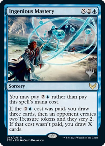 Ingenious Mastery (Promo Pack) [Strixhaven: School of Mages Promos] | Shuffle n Cut Hobbies & Games