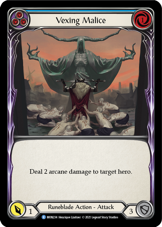 Vexing Malice (Blue) [MON234] 1st Edition Normal | Shuffle n Cut Hobbies & Games