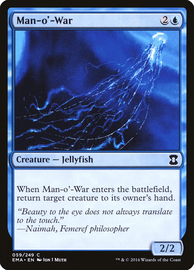 Man-o'-War [Eternal Masters] | Shuffle n Cut Hobbies & Games