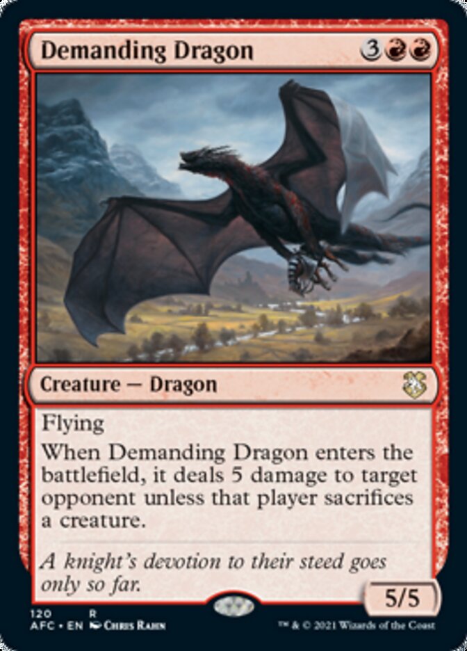 Demanding Dragon [Dungeons & Dragons: Adventures in the Forgotten Realms Commander] | Shuffle n Cut Hobbies & Games