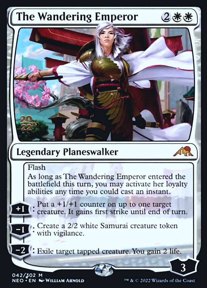 The Wandering Emperor [Kamigawa: Neon Dynasty Prerelease Promos] | Shuffle n Cut Hobbies & Games