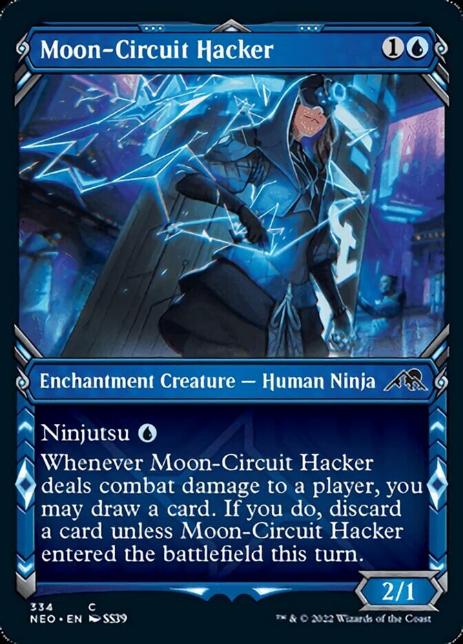 Moon-Circuit Hacker (Showcase Ninja) [Kamigawa: Neon Dynasty] | Shuffle n Cut Hobbies & Games