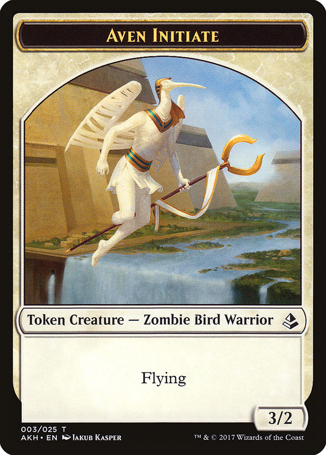 Aven Initiate Token [Amonkhet Tokens] | Shuffle n Cut Hobbies & Games