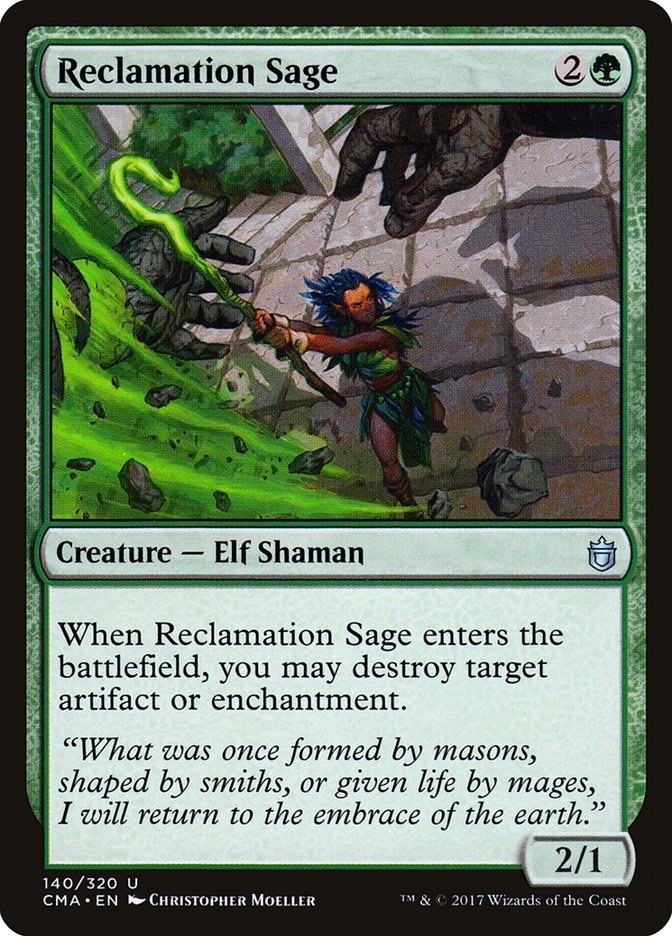 Reclamation Sage [Commander Anthology] | Shuffle n Cut Hobbies & Games