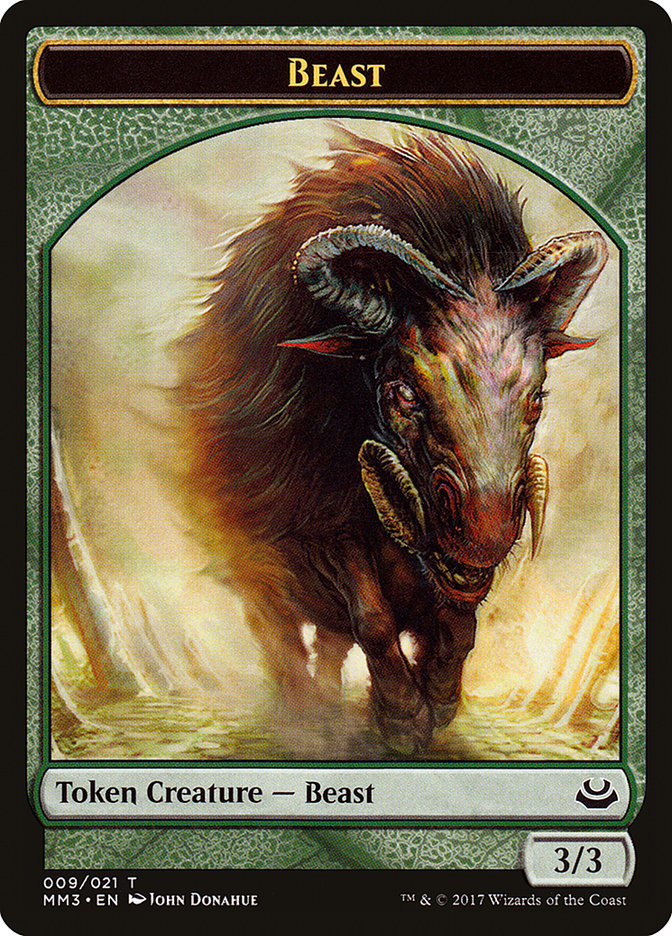 Beast Token (009/021) [Modern Masters 2017 Tokens] | Shuffle n Cut Hobbies & Games