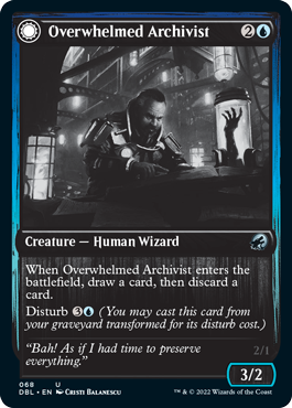 Overwhelmed Archivist // Archive Haunt [Innistrad: Double Feature] | Shuffle n Cut Hobbies & Games