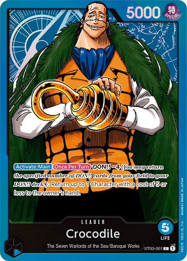 Crocodile (001) [Starter Deck: The Seven Warlords of The Sea] | Shuffle n Cut Hobbies & Games
