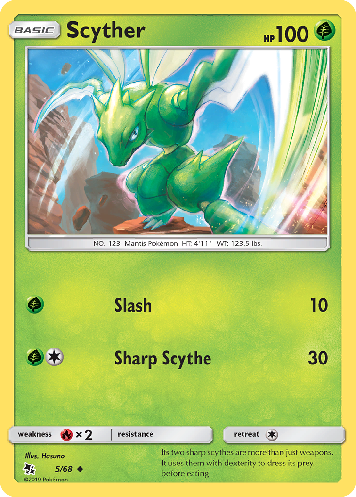 Scyther (5/68) [Sun & Moon: Hidden Fates] | Shuffle n Cut Hobbies & Games