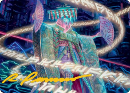 Satsuki, the Living Lore Art Card (Gold-Stamped Signature) [Kamigawa: Neon Dynasty Art Series] | Shuffle n Cut Hobbies & Games