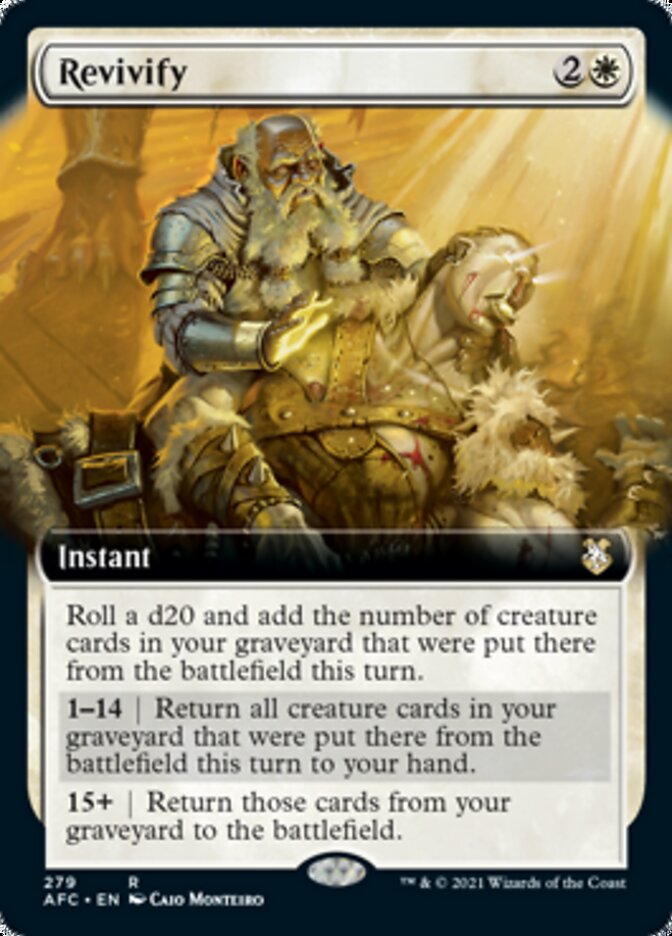 Revivify (Extended Art) [Dungeons & Dragons: Adventures in the Forgotten Realms Commander] | Shuffle n Cut Hobbies & Games