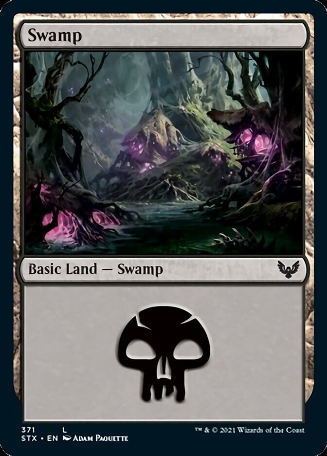 Swamp (371) [Strixhaven: School of Mages] | Shuffle n Cut Hobbies & Games