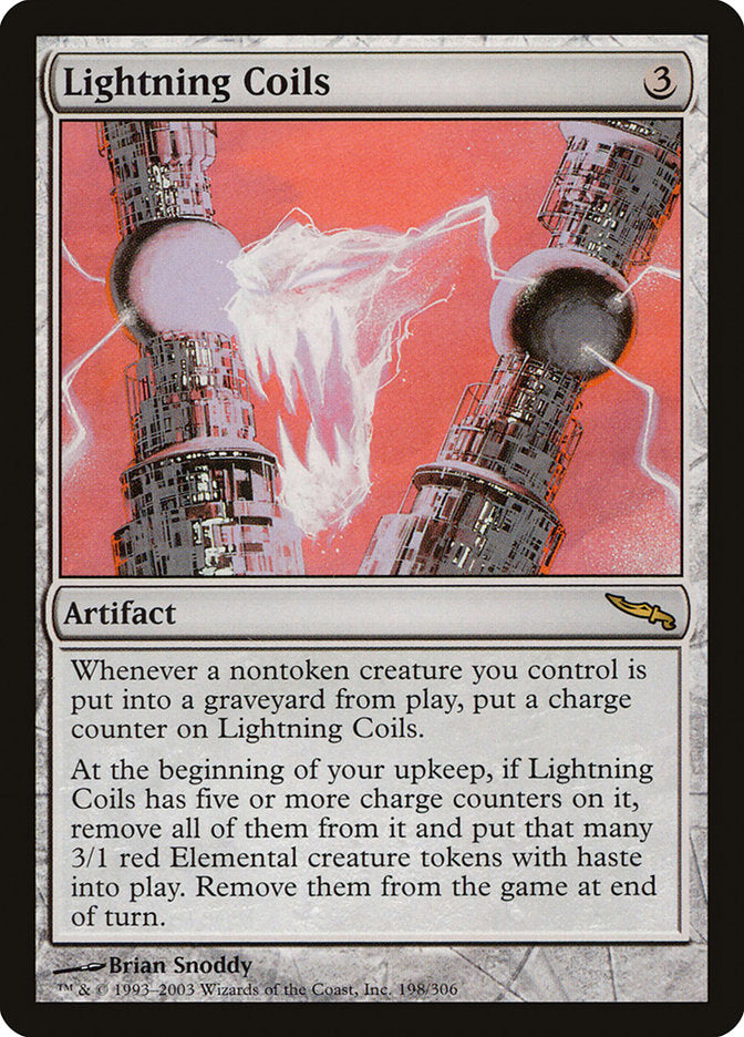 Lightning Coils [Mirrodin] | Shuffle n Cut Hobbies & Games