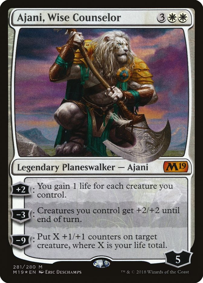 Ajani, Wise Counselor [Core Set 2019] | Shuffle n Cut Hobbies & Games