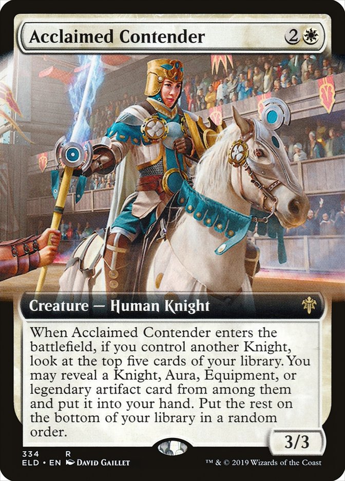 Acclaimed Contender (Extended Art) [Throne of Eldraine] | Shuffle n Cut Hobbies & Games