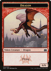 Dragon // Goblin Double-Sided Token [Ravnica Allegiance Guild Kit Tokens] | Shuffle n Cut Hobbies & Games