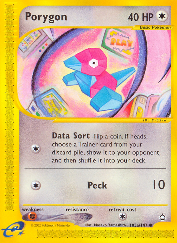 Porygon (103a/147) [Aquapolis] | Shuffle n Cut Hobbies & Games