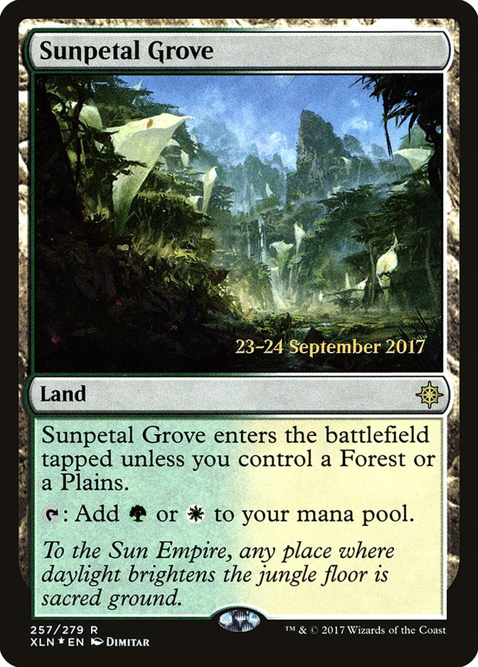 Sunpetal Grove [Ixalan Prerelease Promos] | Shuffle n Cut Hobbies & Games