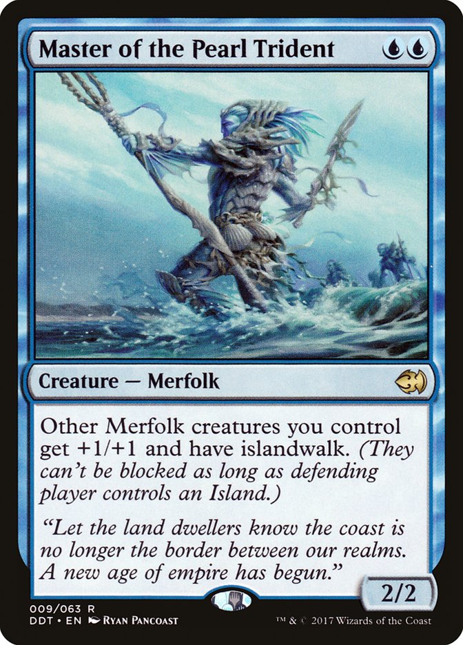 Master of the Pearl Trident [Duel Decks: Merfolk vs. Goblins] | Shuffle n Cut Hobbies & Games