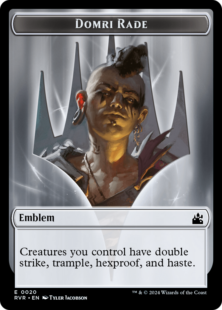 Domri Rade Emblem [Ravnica Remastered Tokens] | Shuffle n Cut Hobbies & Games