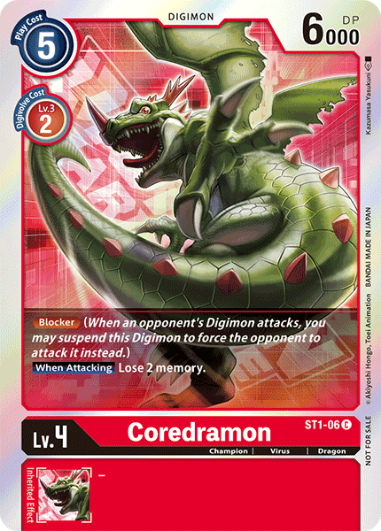 Coredramon [ST1-06] (Event Pack) [Starter Deck: Gaia Red Promos] | Shuffle n Cut Hobbies & Games