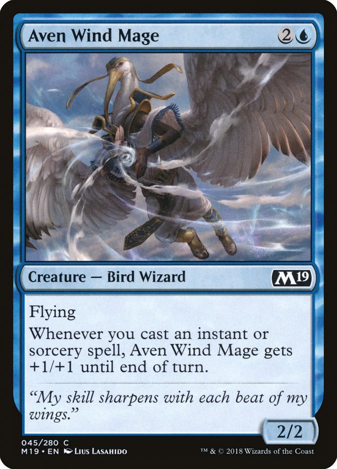 Aven Wind Mage [Core Set 2019] | Shuffle n Cut Hobbies & Games