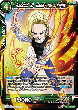 Android 18, Ready for a Fight (BT14-070) [Cross Spirits] | Shuffle n Cut Hobbies & Games