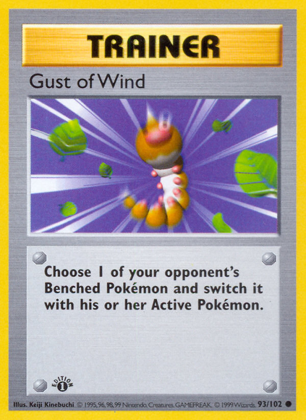 Gust of Wind (93/102) (Shadowless) [Base Set 1st Edition] | Shuffle n Cut Hobbies & Games