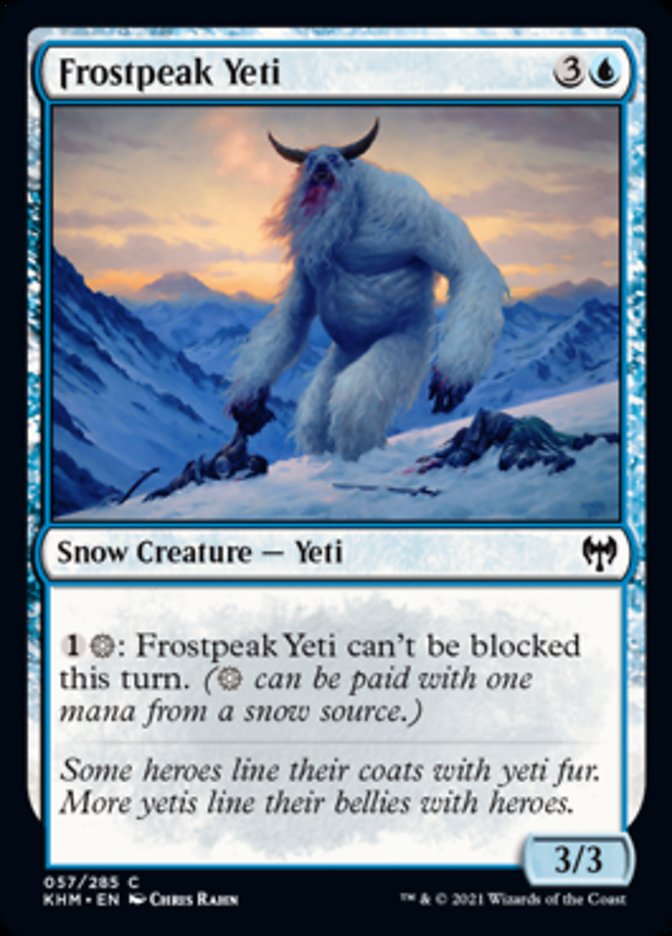 Frostpeak Yeti [Kaldheim] | Shuffle n Cut Hobbies & Games