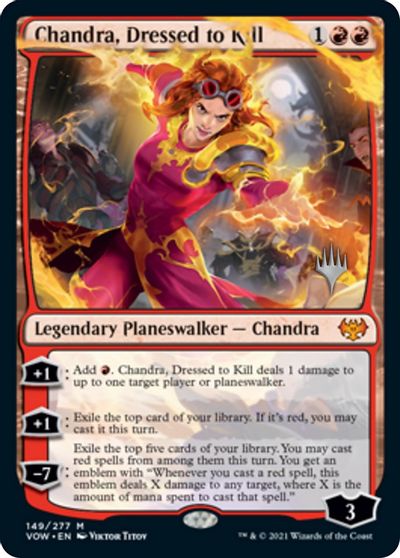 Chandra, Dressed to Kill (Promo Pack) [Innistrad: Crimson Vow Promos] | Shuffle n Cut Hobbies & Games