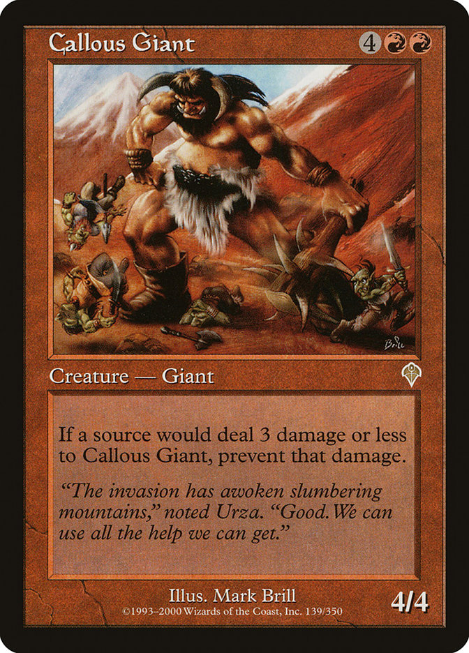 Callous Giant [Invasion] | Shuffle n Cut Hobbies & Games