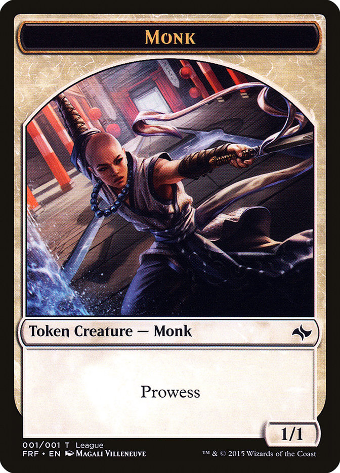 Monk Token [League Tokens 2015] | Shuffle n Cut Hobbies & Games