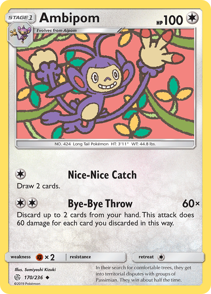 Ambipom (170/236) [Sun & Moon: Cosmic Eclipse] | Shuffle n Cut Hobbies & Games
