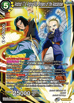 Android 17 & Android 18, Bringers of the Apocalypse (Super Rare) [BT13-106] | Shuffle n Cut Hobbies & Games