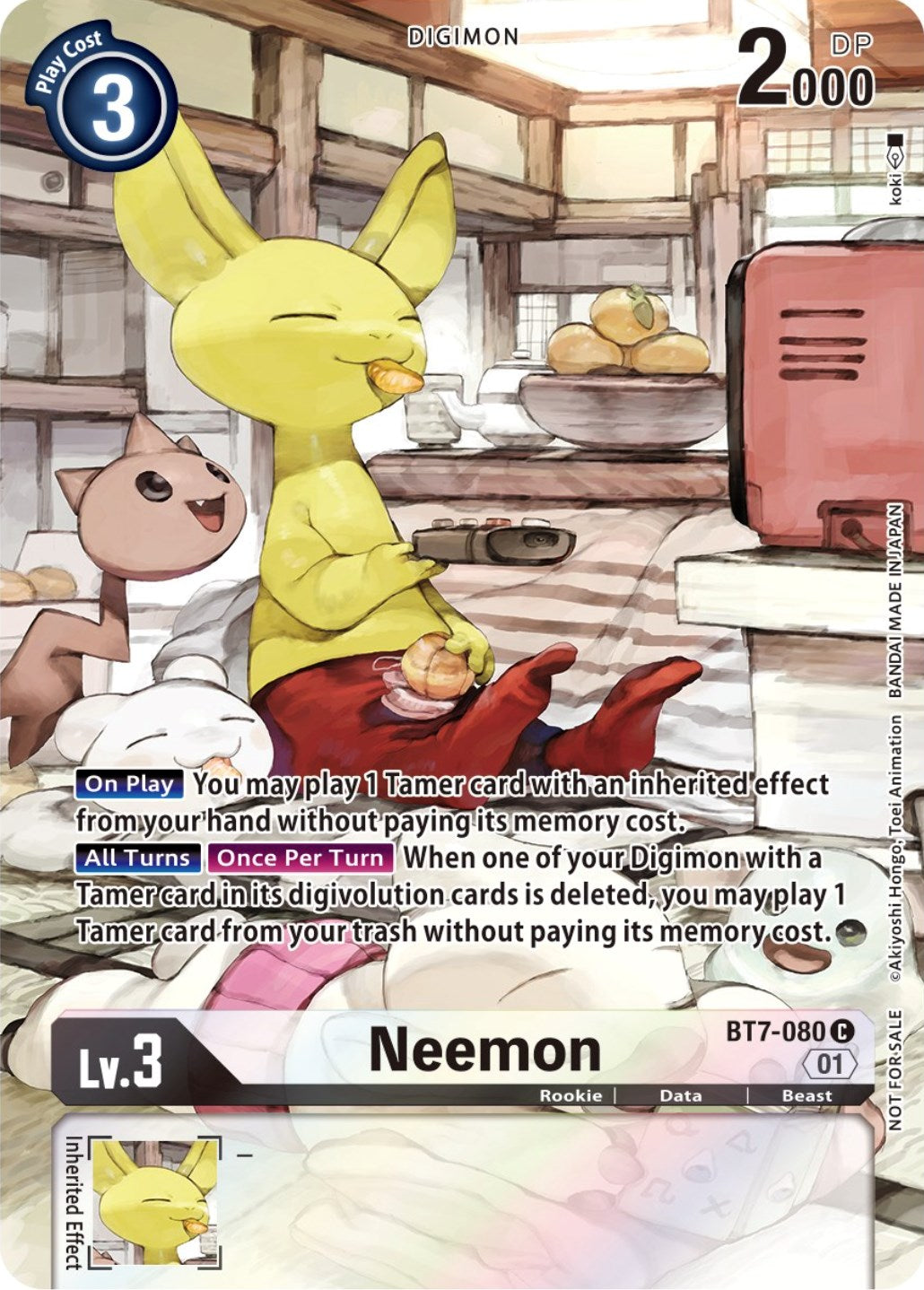 Neemon [BT7-080] (2nd Anniversary Frontier Card) [Next Adventure Promos] | Shuffle n Cut Hobbies & Games